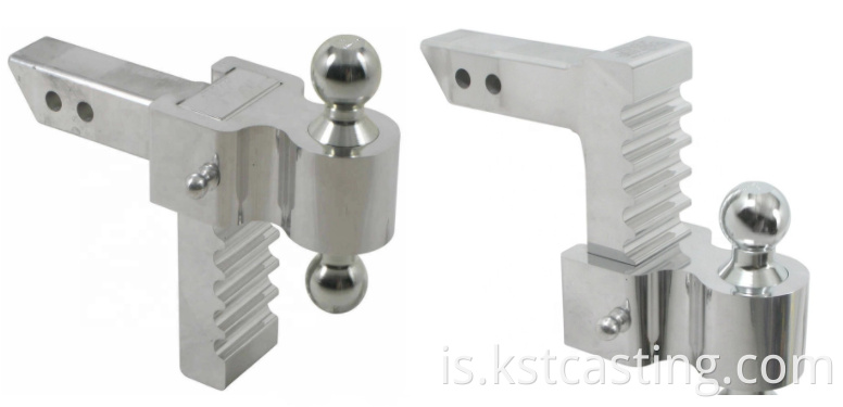 Stillanleg eftirvagn Hitch Togandi eftirvagnshluta Ál Heitt smíða hlutar bolta festingar Hitch með ryðþéttum fyrir bátsvagn